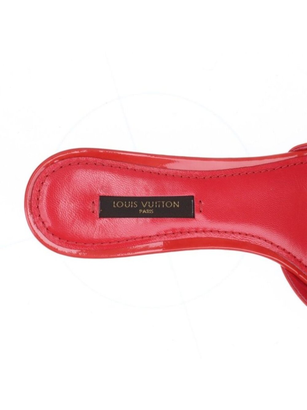 Louis Vuitton 08 Butterfly V Mark Patent Leather Mules 35 Bl0048 Red - Picture 9 of 15